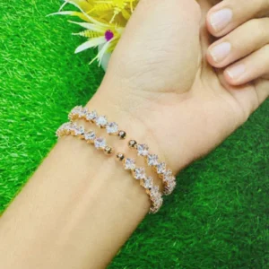 Zig-Zag Crystal Bracelet