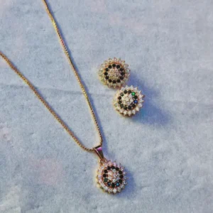 Celestial Halo Pendant Set