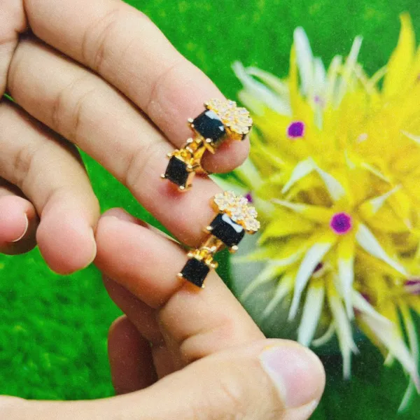 Aqua Stone Drop Earrings