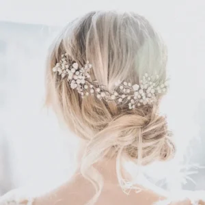 Floral Crystal Hair Vine Comb